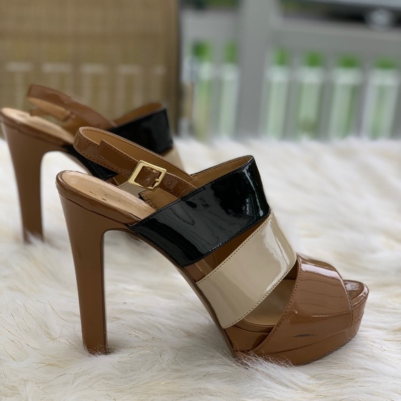 Jessica Simpson Shoes - Jessica Simpson colorblock heels size 8.5B